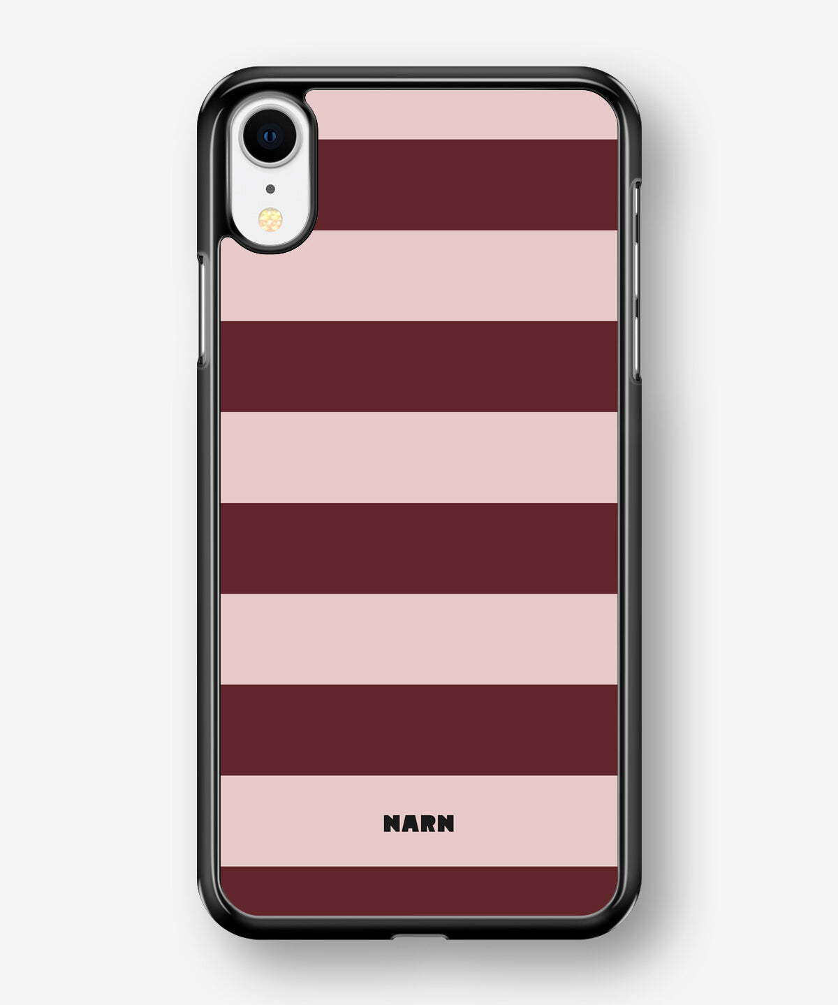 iPhone XR Hard Case – Cranberry Stripe - View 1