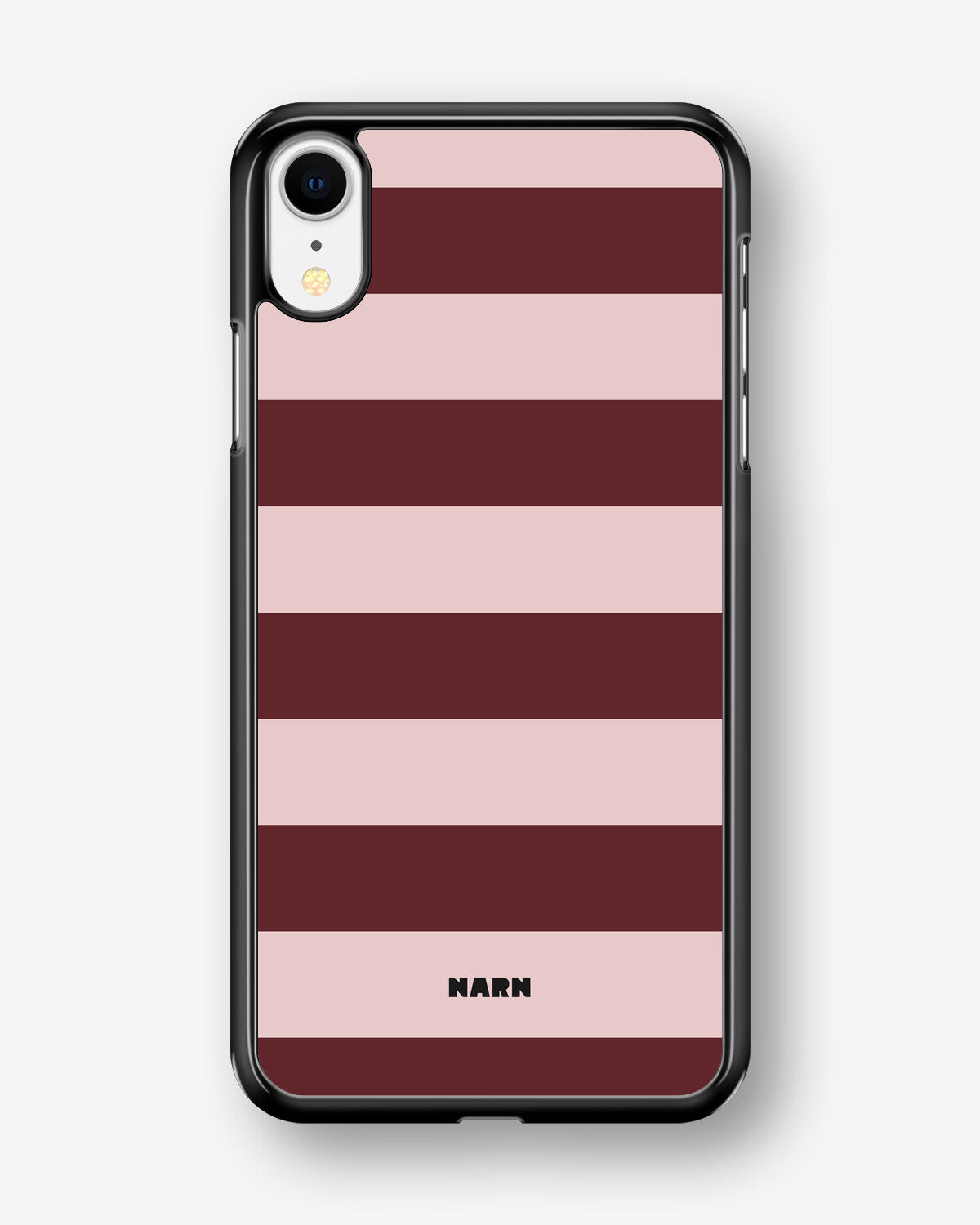 iPhone XR Hard Case – Cranberry Stripe - View 1