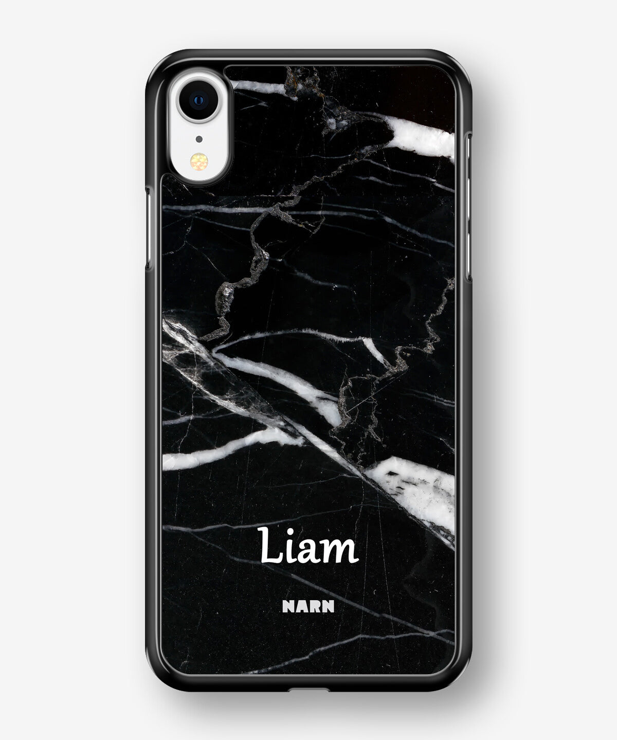 iPhone XR Hard Case – Custom - Black Marble - View 1