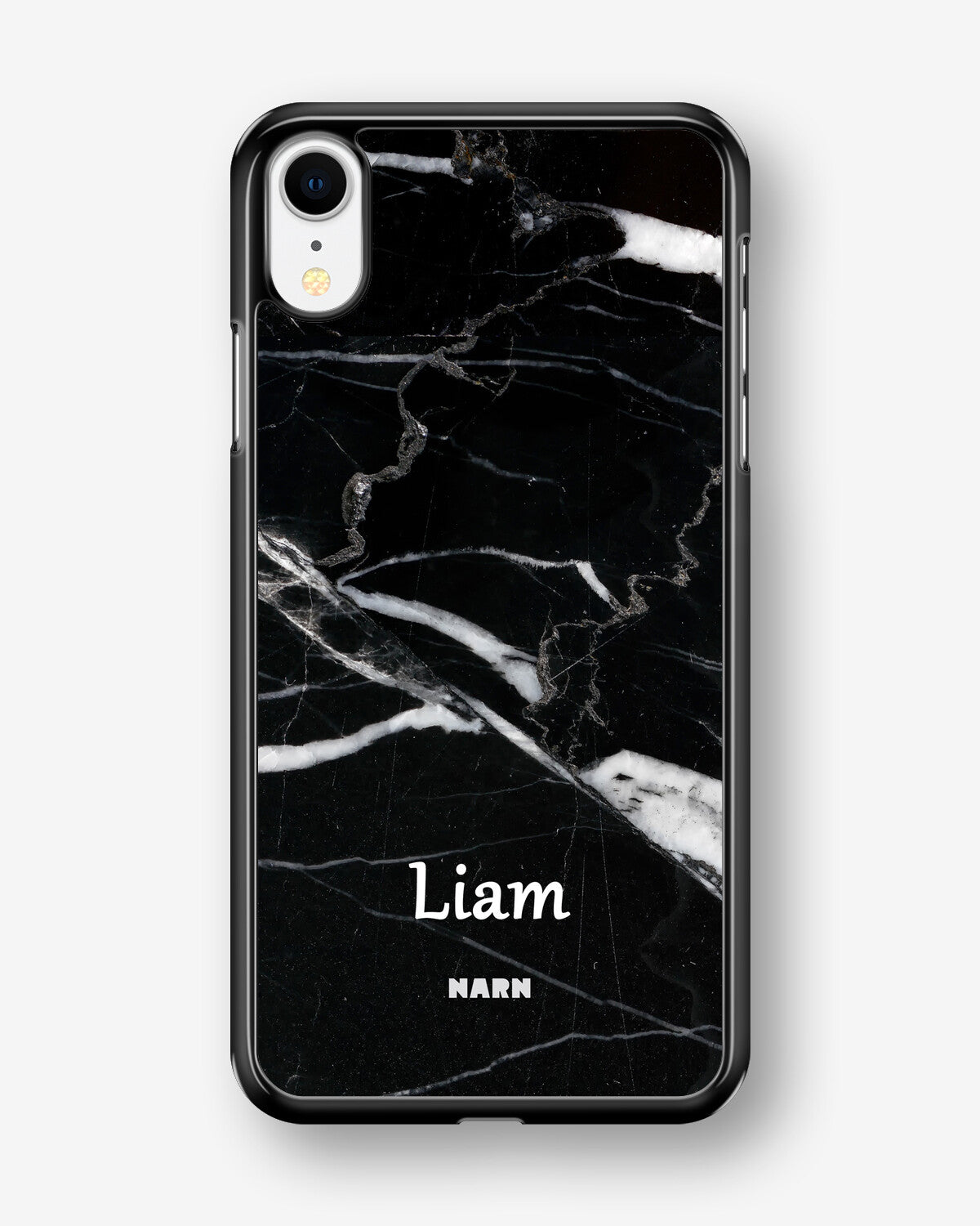 iPhone XR Hard Case – Custom - Black Marble - View 1