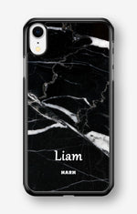 iPhone XR Hard Case – Custom - Black Marble - View 1