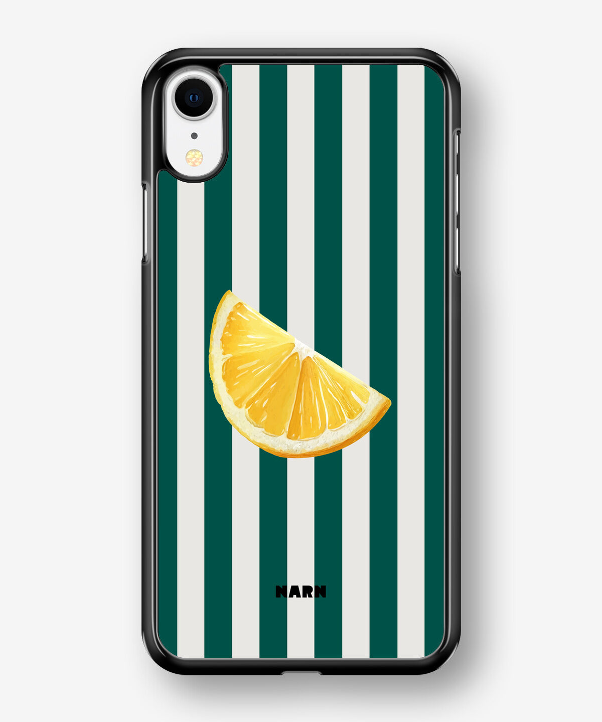 iPhone XR Hard Case – Lemon Stripes - View 1
