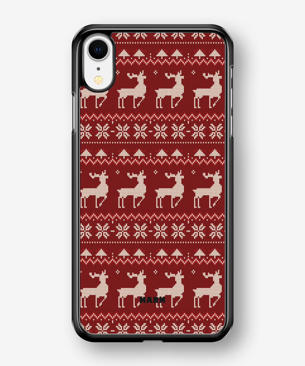 iPhone XR Hard Case – Reindeer Knit - View 1