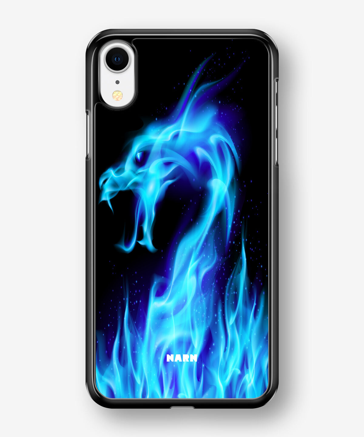 iPhone XR Hard Case – Blue Flames Dragon - View 1