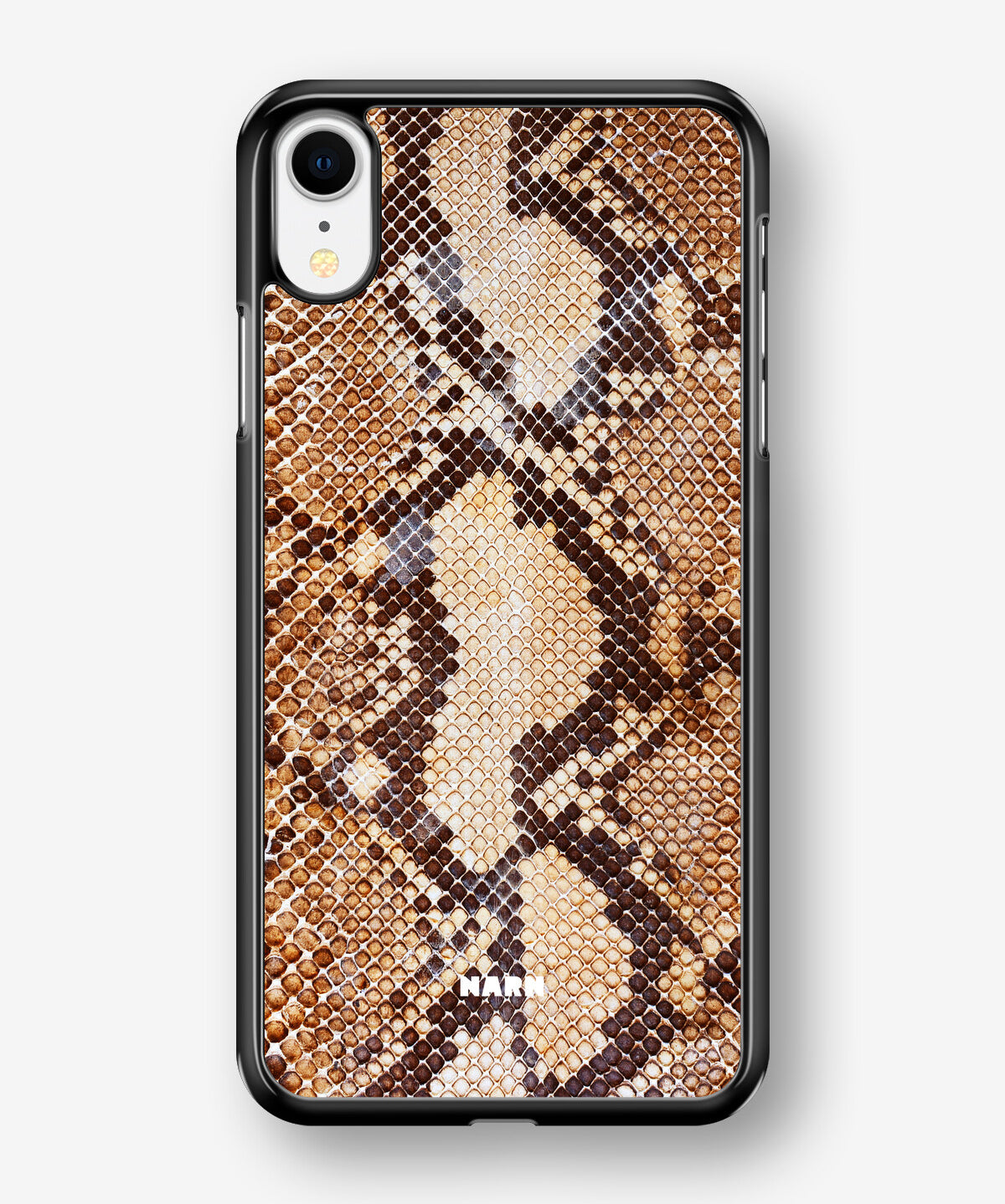 iPhone XR Hard Case – Brown Snakeskin - View 1