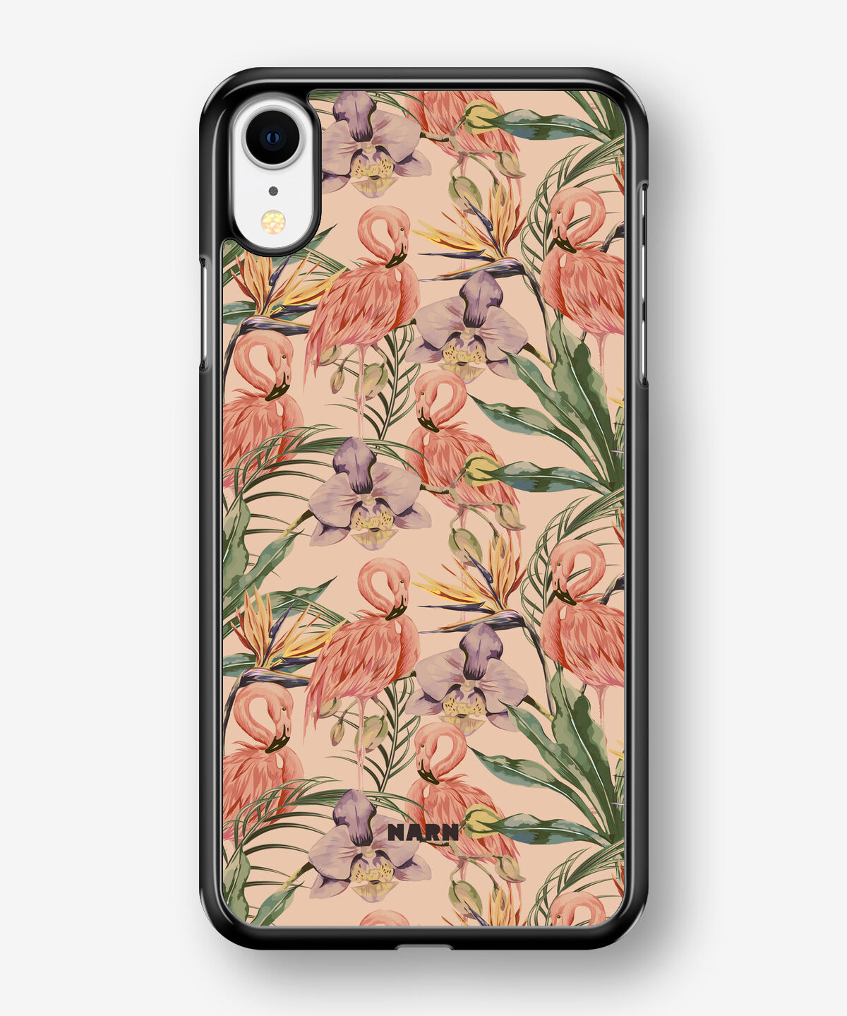 iPhone XR Hard Case – Flamingos & Flowers - View 1