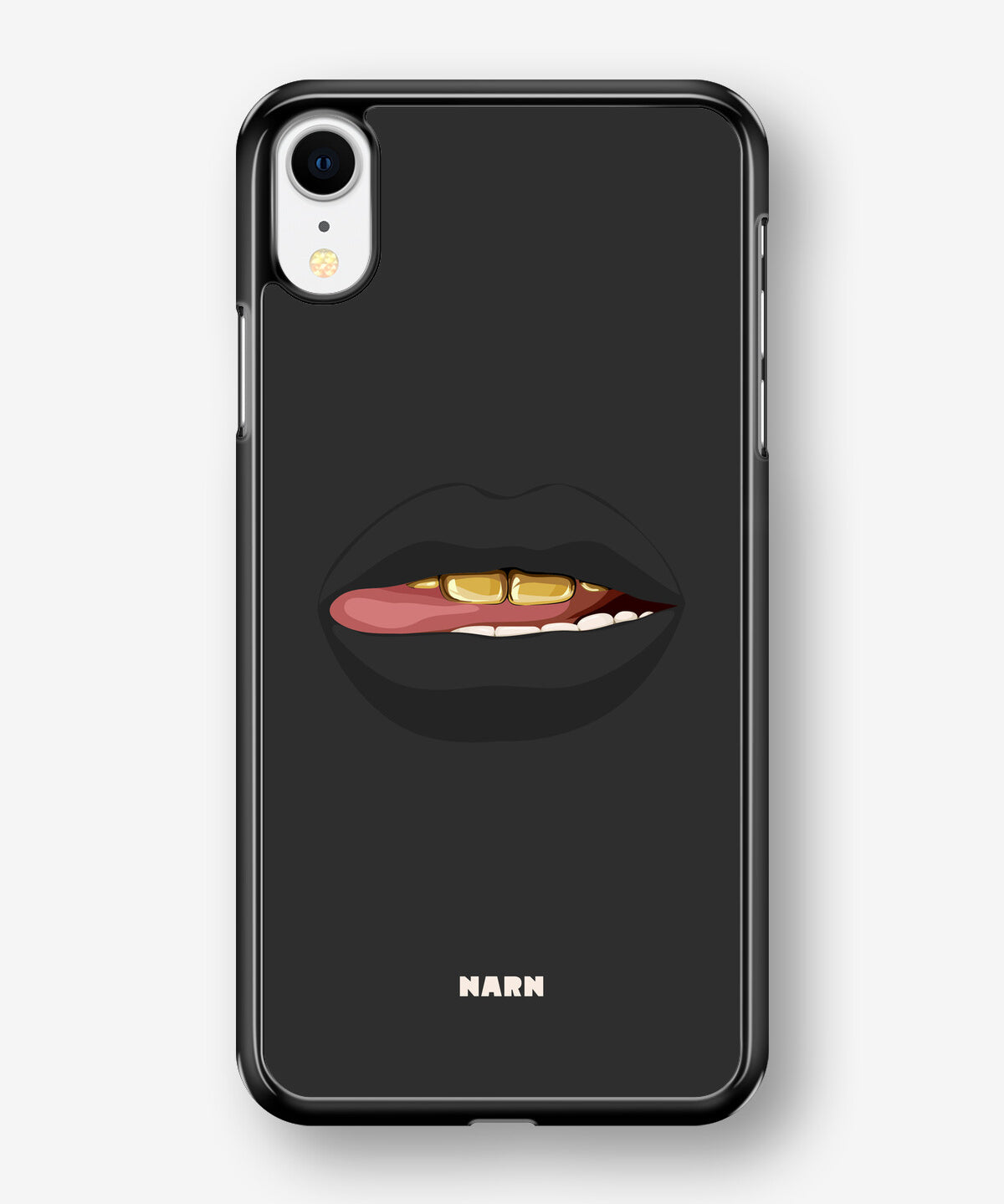 iPhone XR Hard Case – Golden Lips - View 1