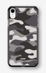 iPhone XR Hard Case – Grey Camo - View 1