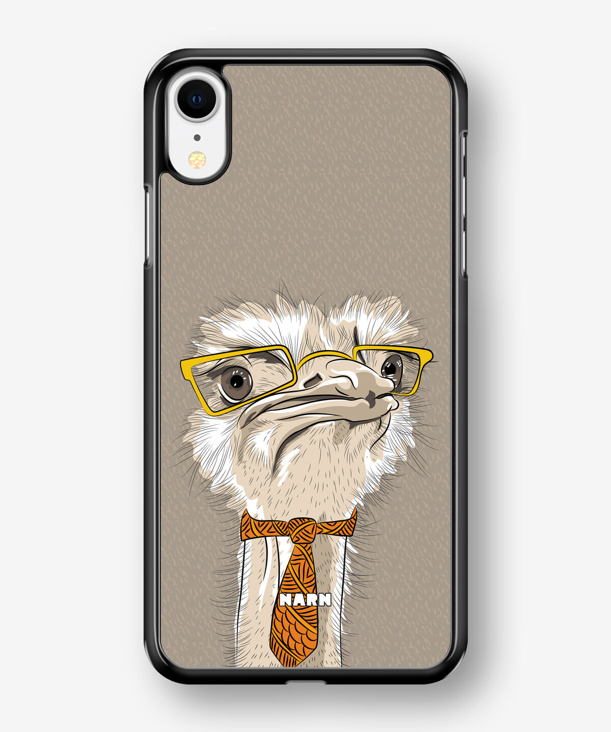 iPhone XR Hard Case – Hipster Ostrich - View 1