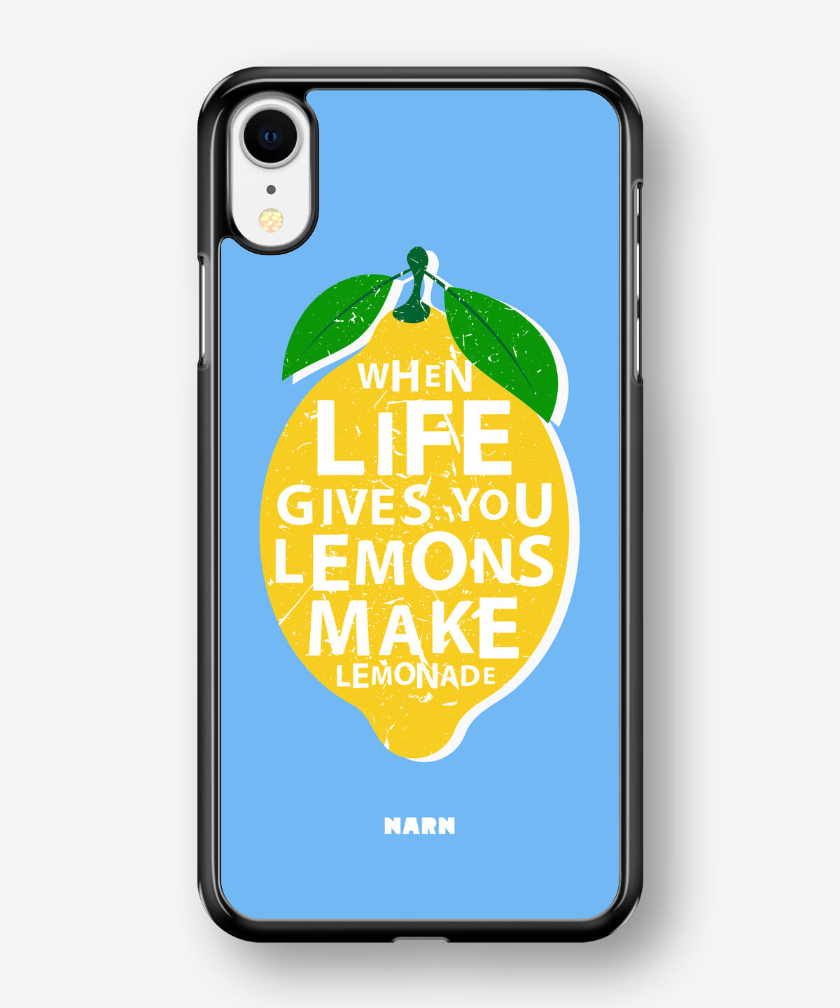 iPhone XR Hard Case – Lemon Quote - View 1