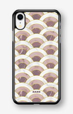 iPhone XR Hard Case – Pink Marble Waves - View 1