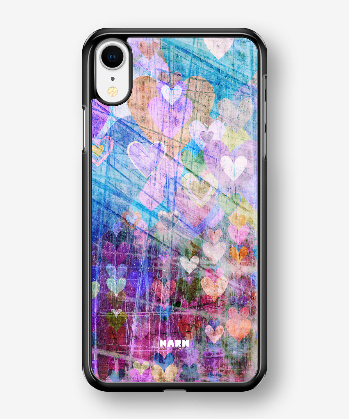 iPhone XR Hard Case – Purple Hearts - View 1