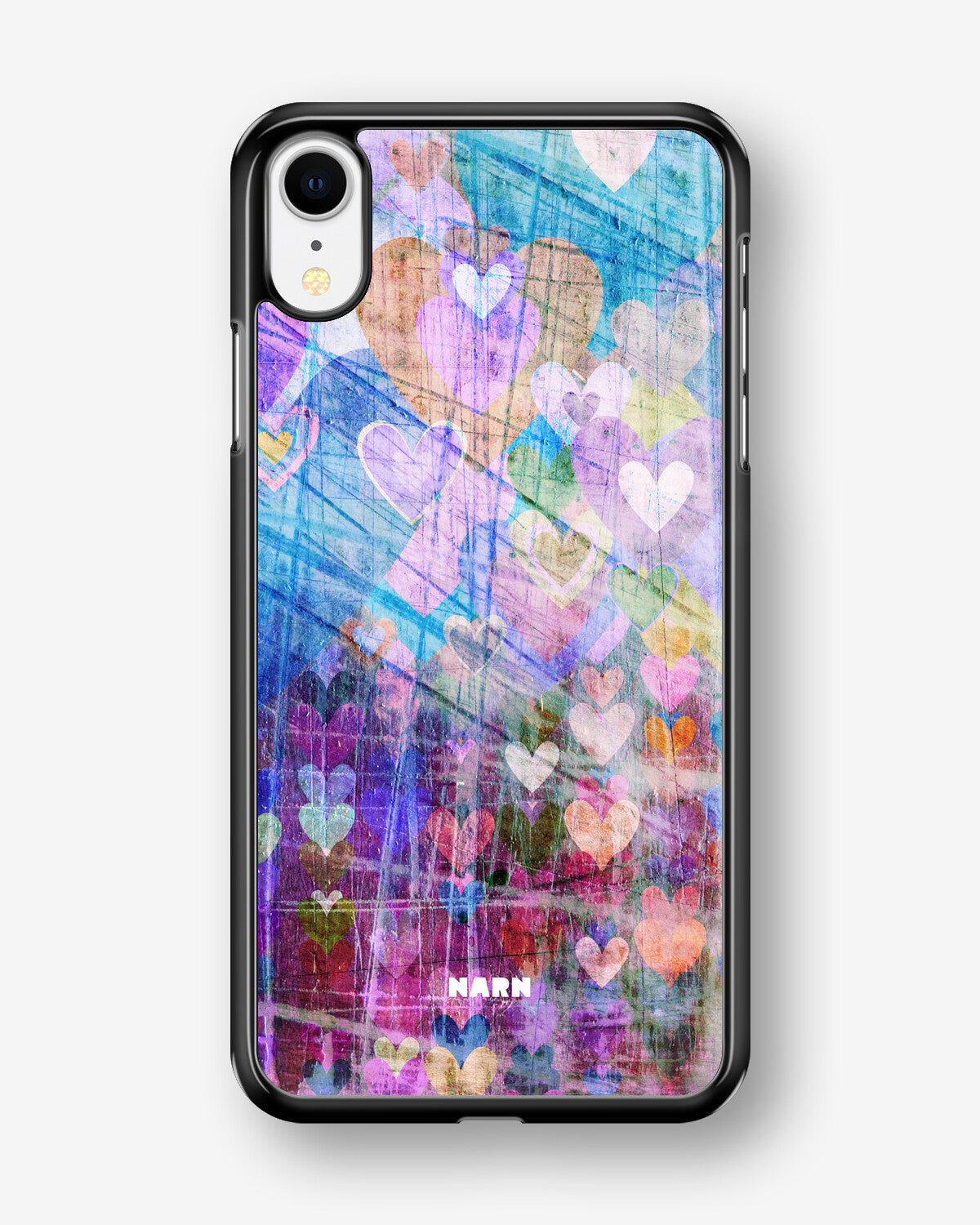 iPhone XR Hard Case – Purple Hearts - View 1