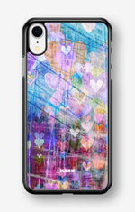 iPhone XR Hard Case – Purple Hearts - View 1