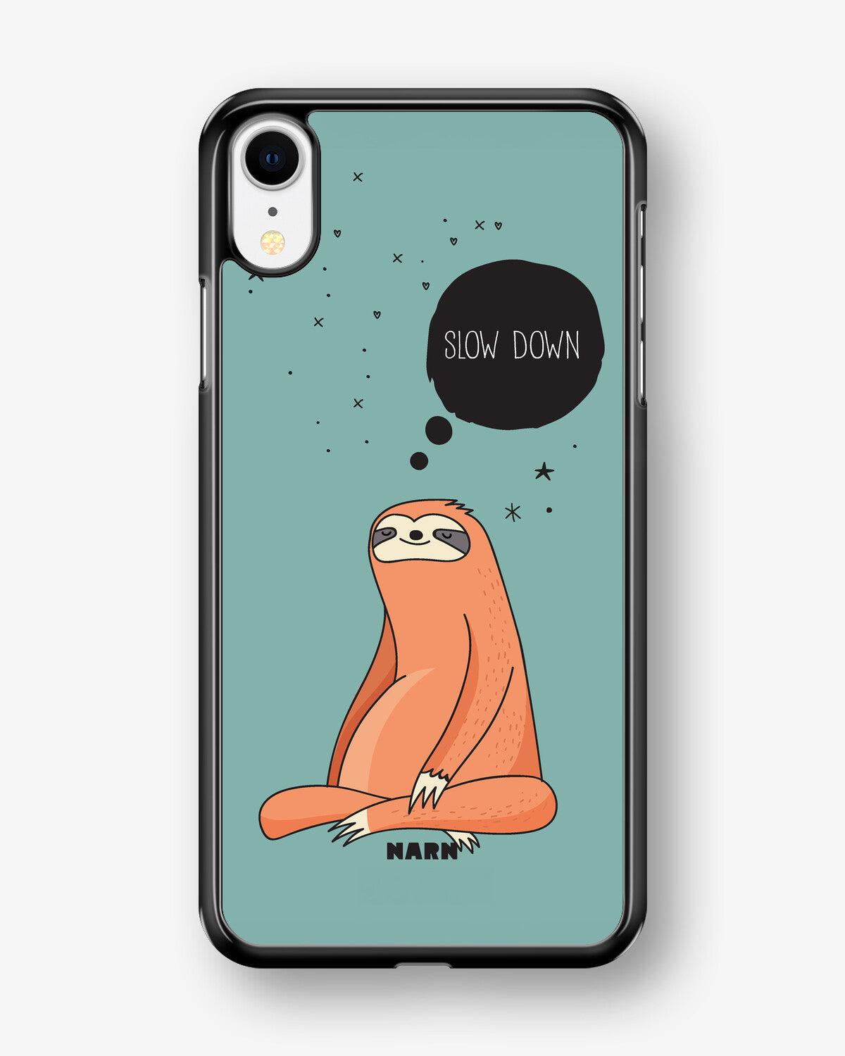 iPhone XR Hard Case – Slow Down Sloth - View 1