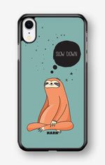iPhone XR Hard Case – Slow Down Sloth - View 1