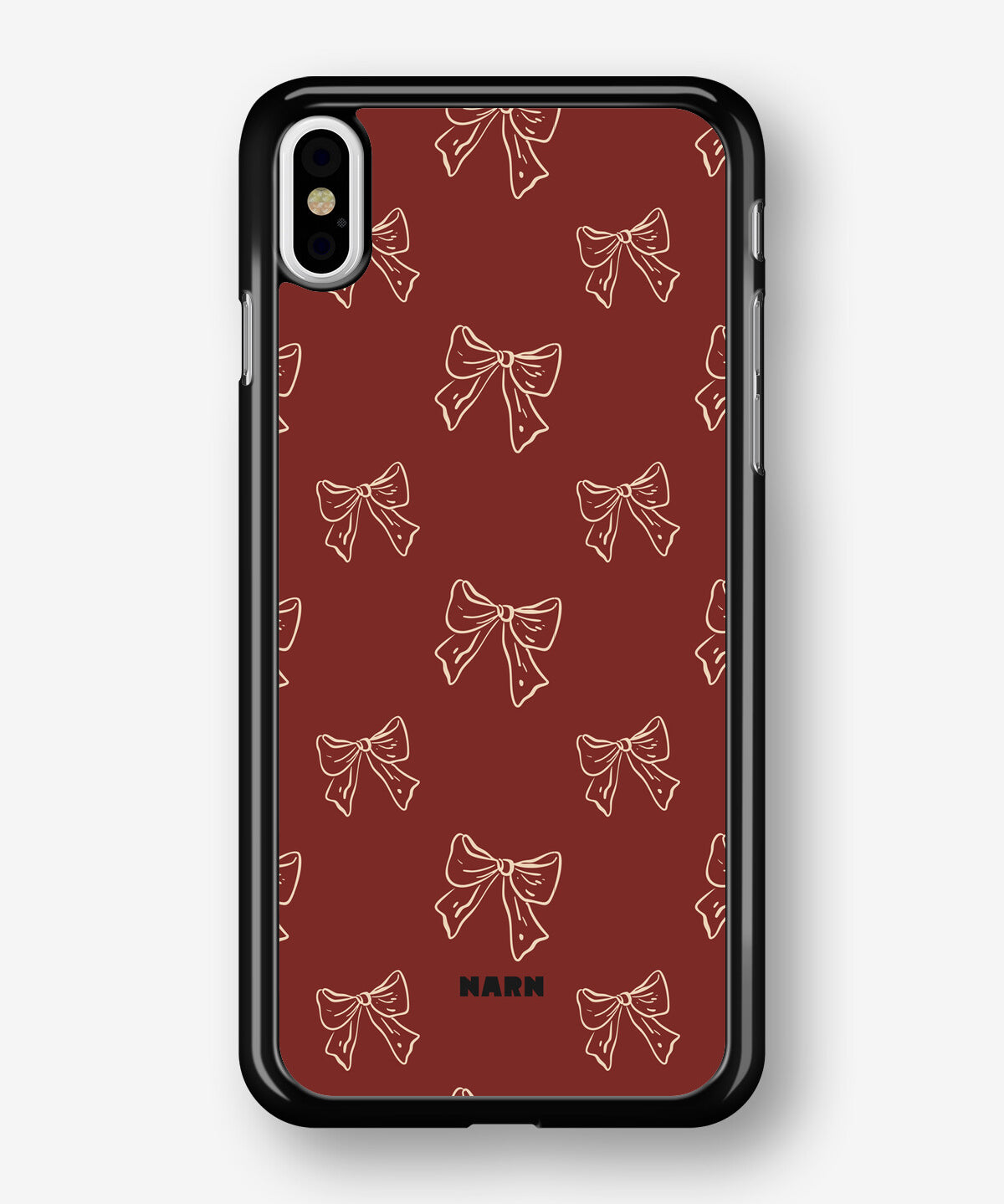 iPhone Xs Max Hard Case – Cherry Bows - View 1