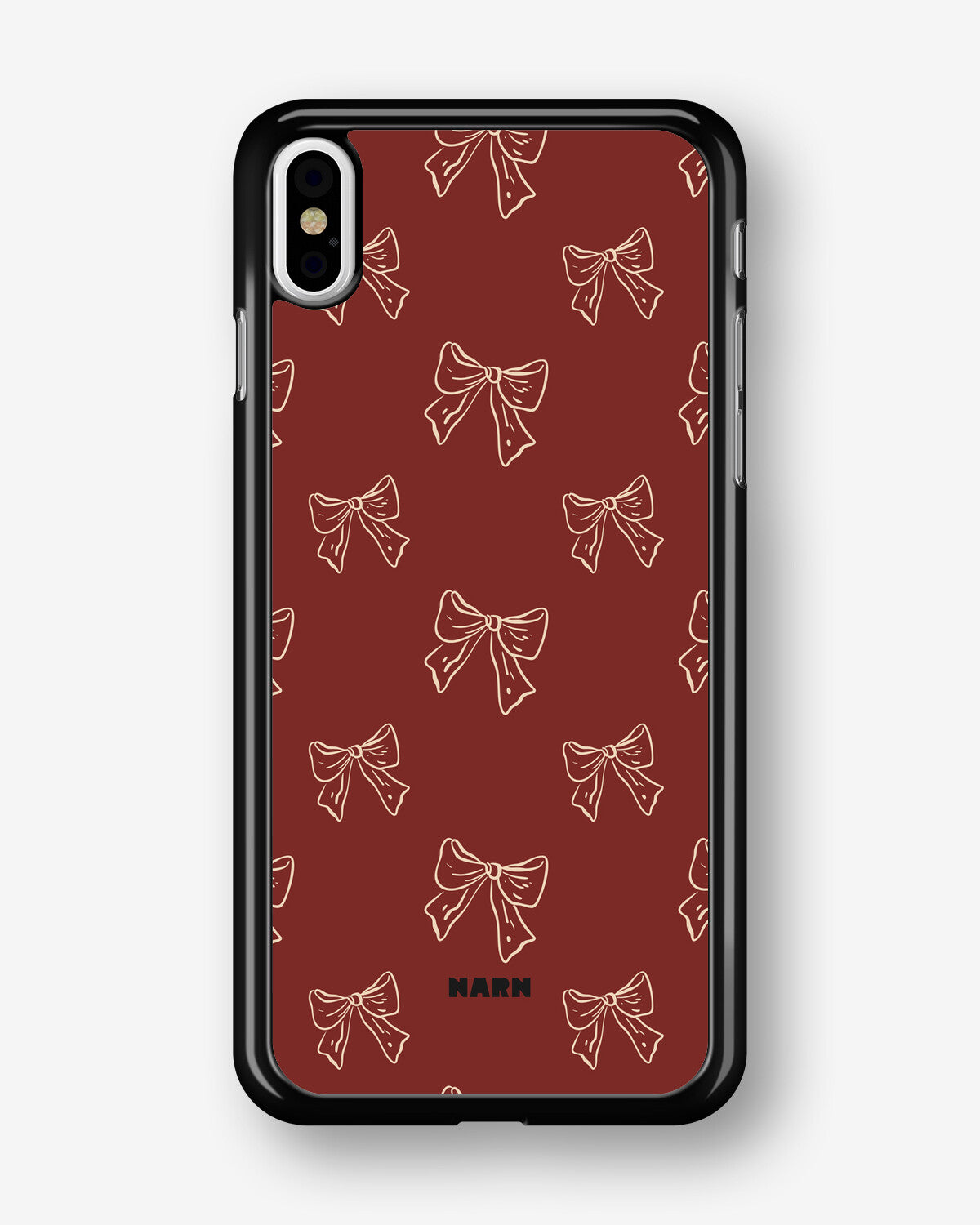 iPhone Xs Max Hard Case – Cherry Bows - View 1