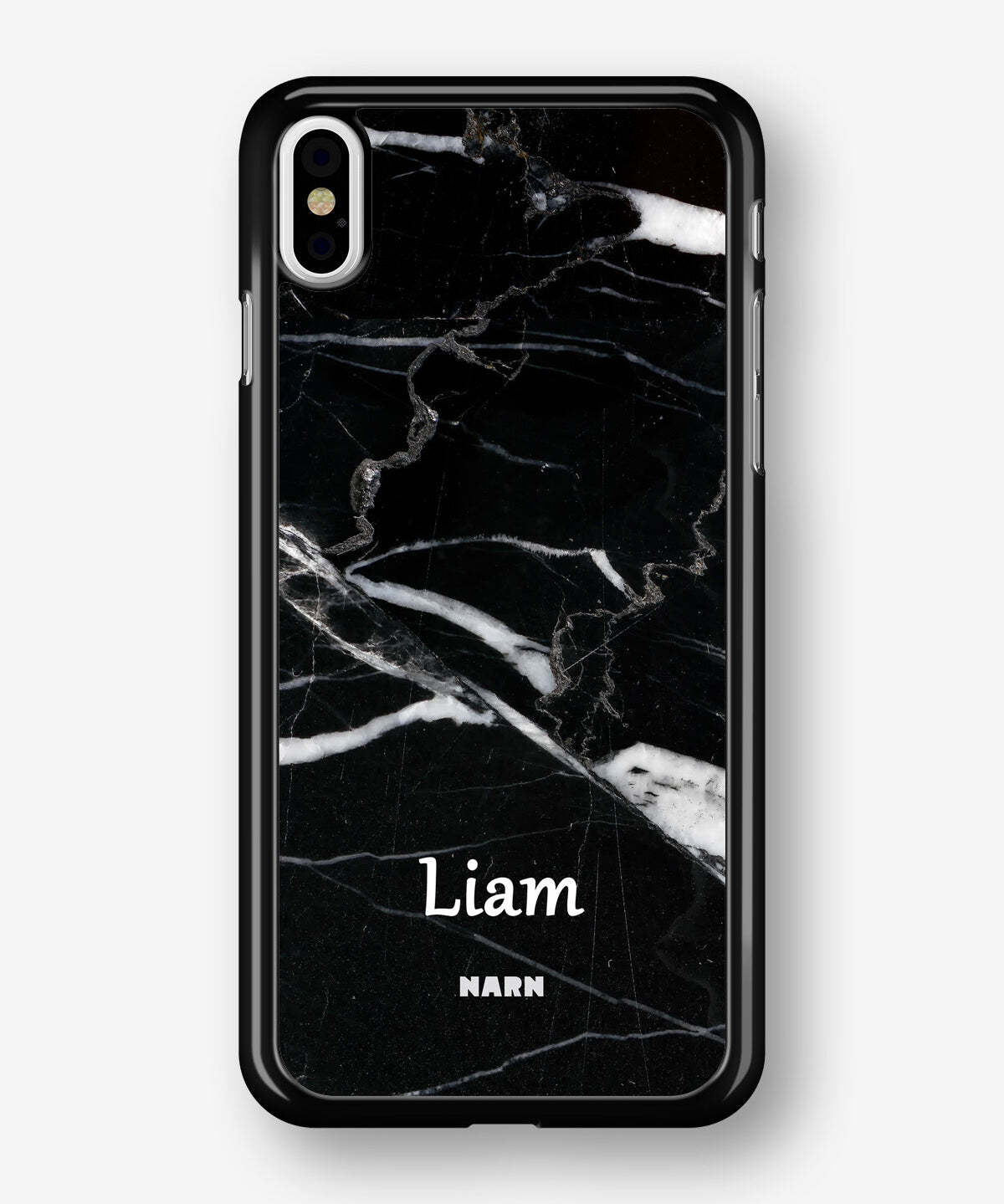 iPhone Xs Max Hard Case – Custom - Black Marble - View 1