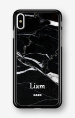 iPhone Xs Max Hard Case – Custom - Black Marble - View 1