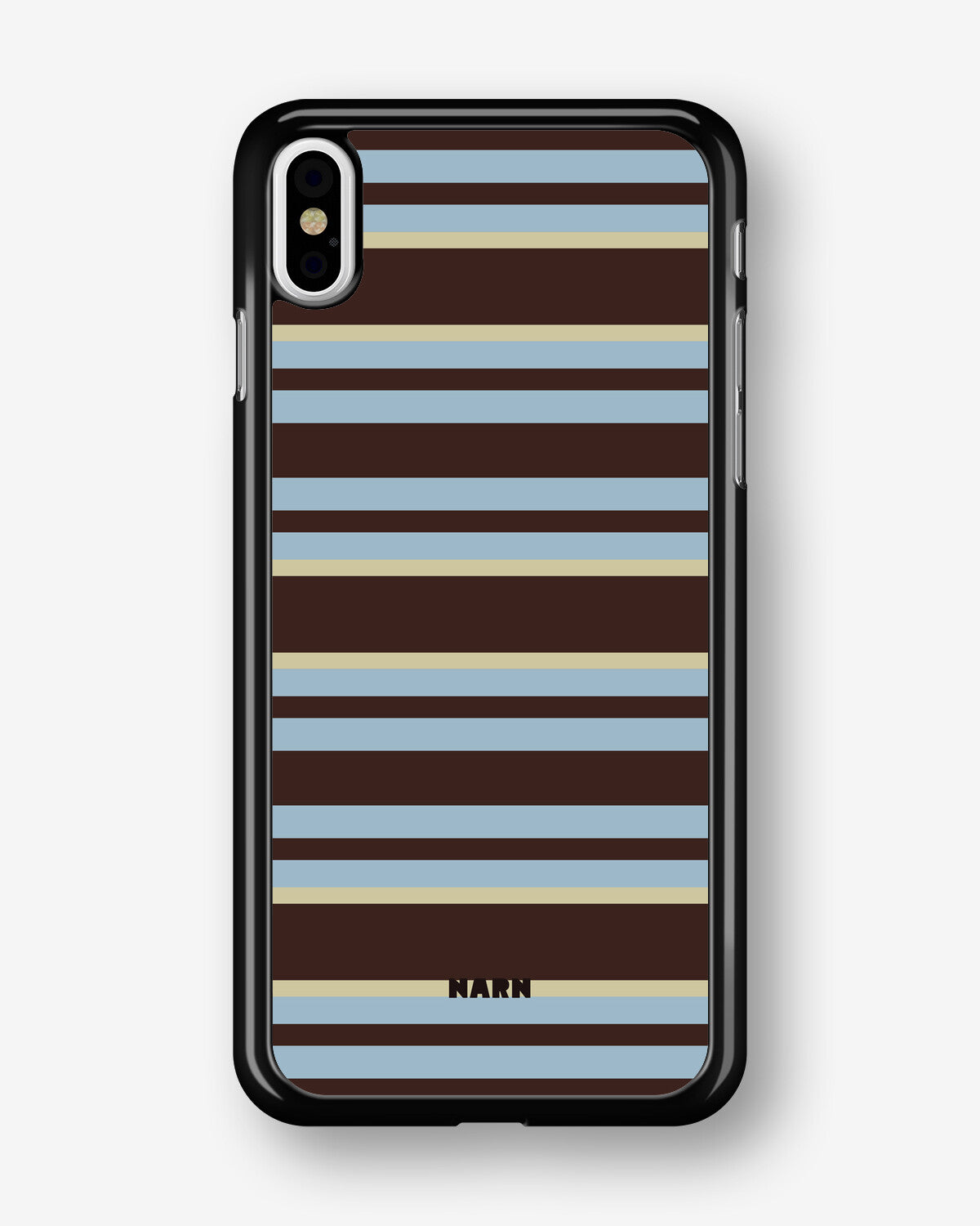 iPhone Xs Max Hard Case – Latte Lines - View 1