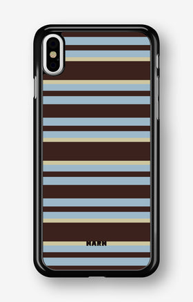 iPhone Xs Max Hard Case – Latte Lines - View 1