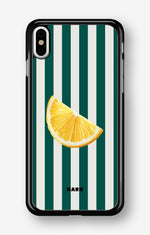 iPhone Xs Max Hard Case – Lemon Stripes - View 1