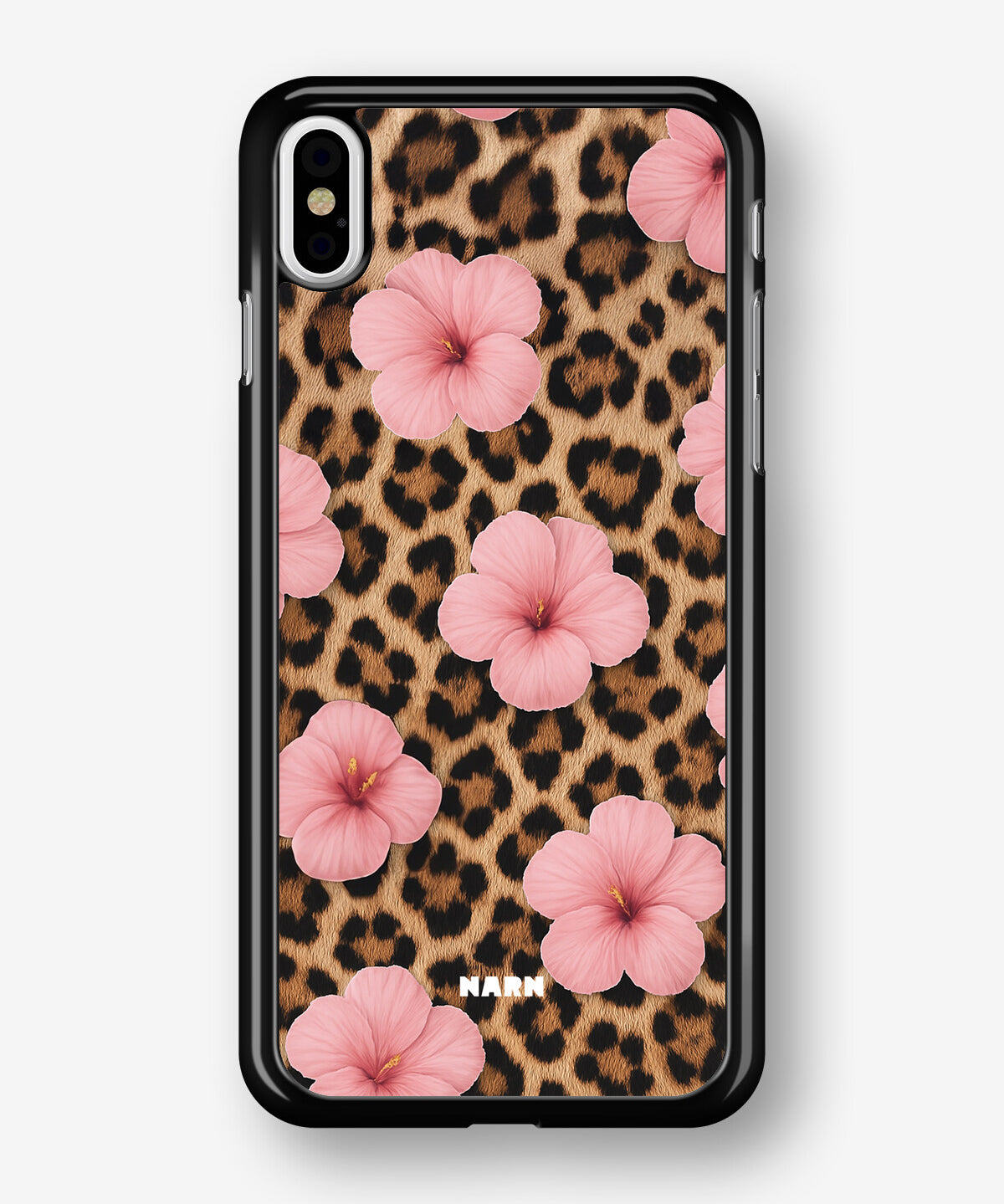 iPhone Xs Max Hard Case – Leopard Flower - View 1