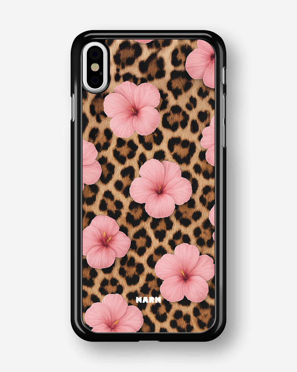 iPhone Xs Max Hard Case – Leopard Flower - View 1