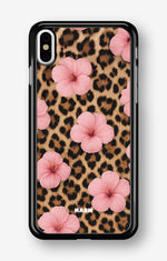 iPhone Xs Max Hard Case – Leopard Flower - View 1
