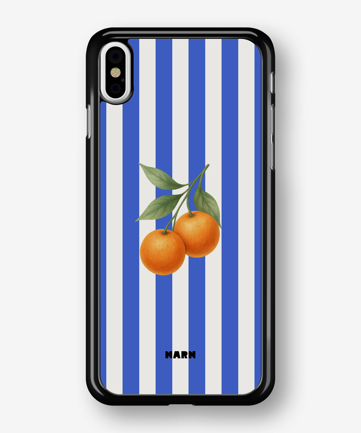 iPhone Xs Max Hard Case – Orange Stripes - View 1