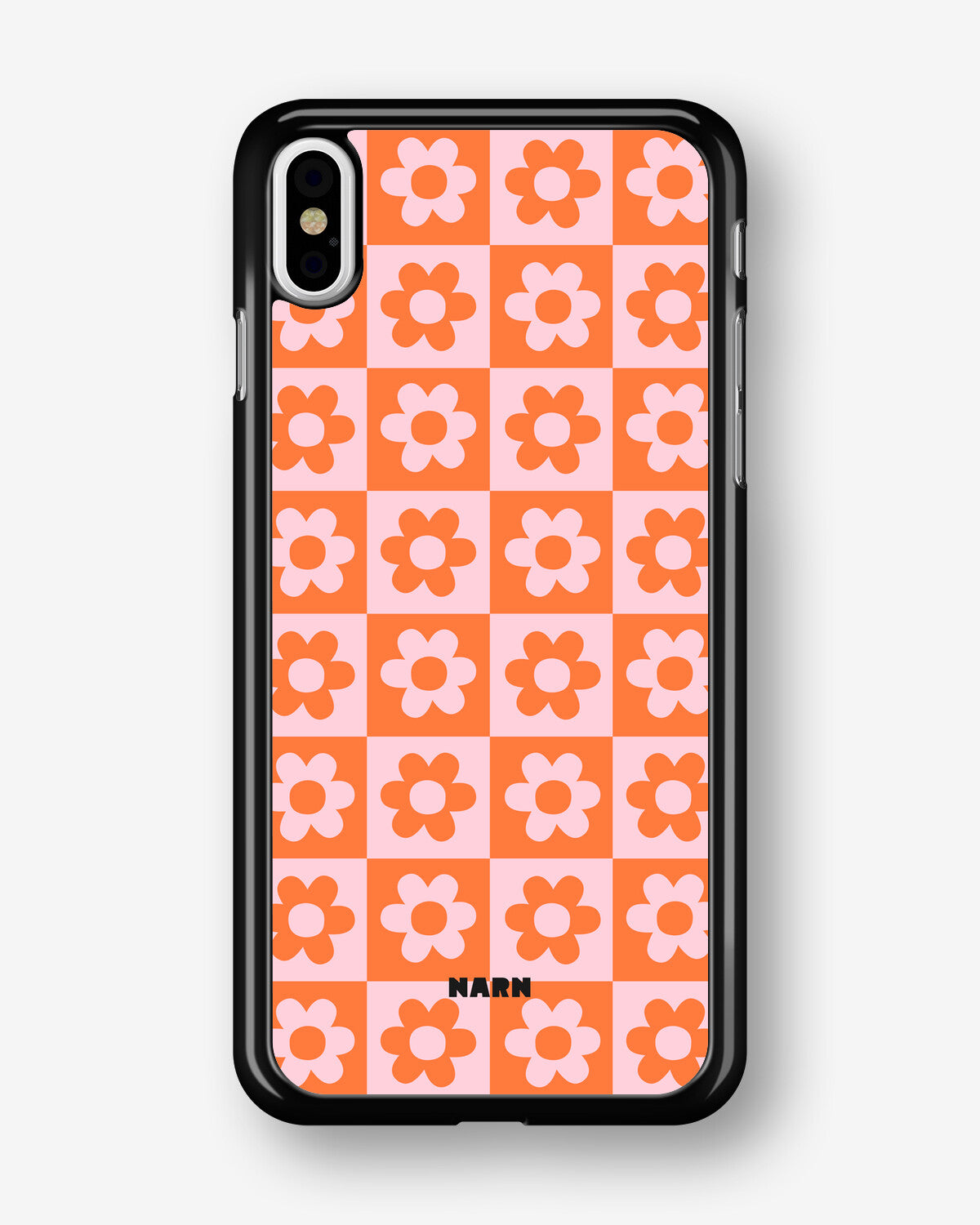 iPhone Xs Max Hard Case – Peach Petals - View 1
