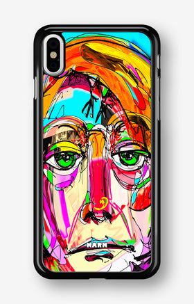 iPhone Xs Max Hard Case – Abstract Portrait - View 1