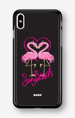 iPhone Xs Max Hard Case – Beach Flamingo - View 1