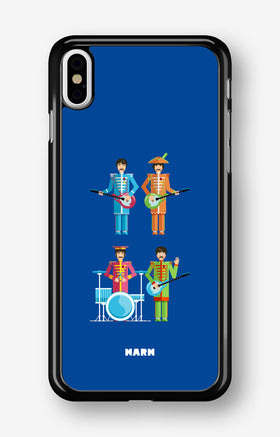 iPhone Xs Max Hard Case – Beatles Blue - View 1