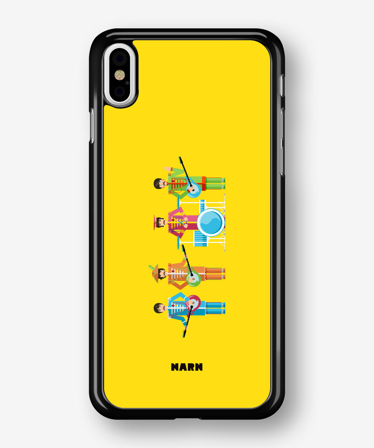 iPhone Xs Max Hard Case – Beatles Yellow - View 1