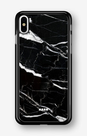 iPhone Xs Max Hard Case – Black Marble - View 1