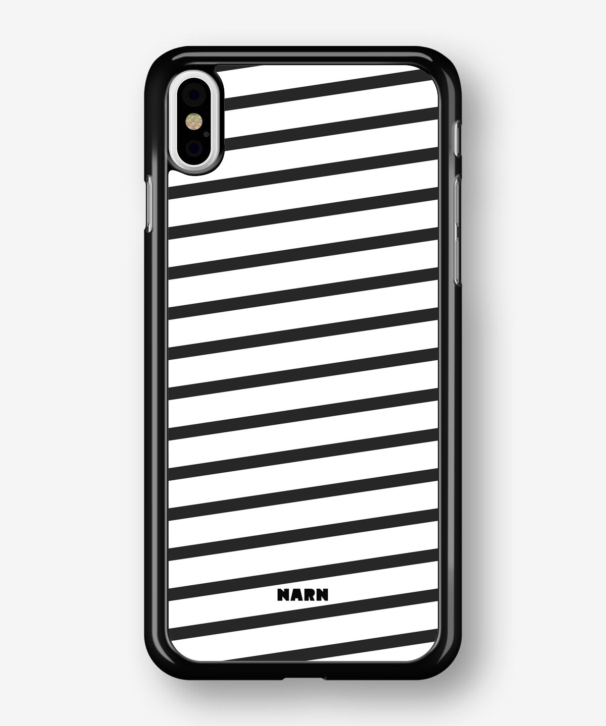 iPhone Xs Max Hard Case – Black Stripes - View 1