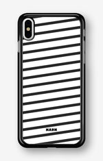 iPhone Xs Max Hard Case – Black Stripes - View 1