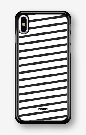 iPhone Xs Max Hard Case – Black Stripes - View 1
