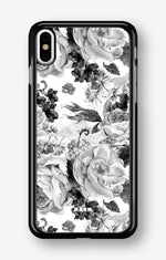 iPhone Xs Max Hard Case – Black & White Bloom - View 1