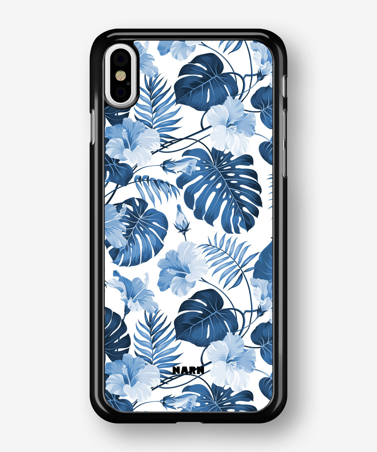 iPhone Xs Max Hard Case – Blue Tropics - View 1