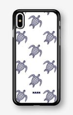 iPhone Xs Max Hard Case – Blue Turtles - View 1