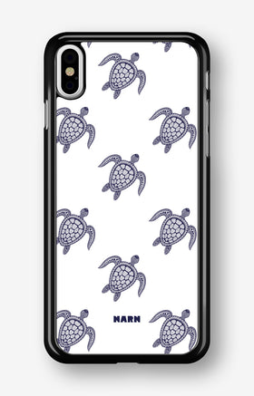 iPhone Xs Max Hard Case – Blue Turtles - View 1