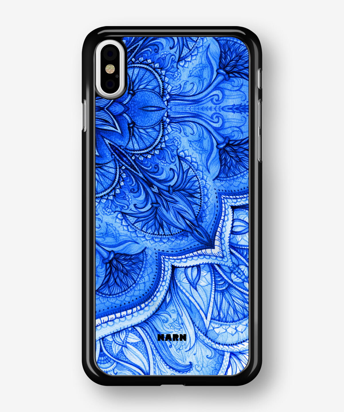 iPhone Xs Max Hard Case – Blue Vintage - View 1