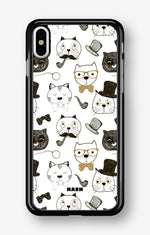 iPhone Xs Max Hard Case – Cartoon Cats - View 1