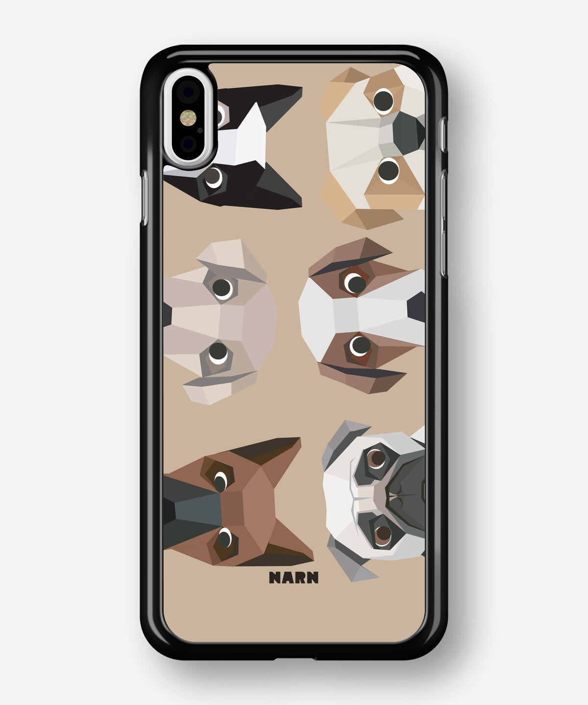 iPhone Xs Max Hard Case – Cute Dogs - View 1