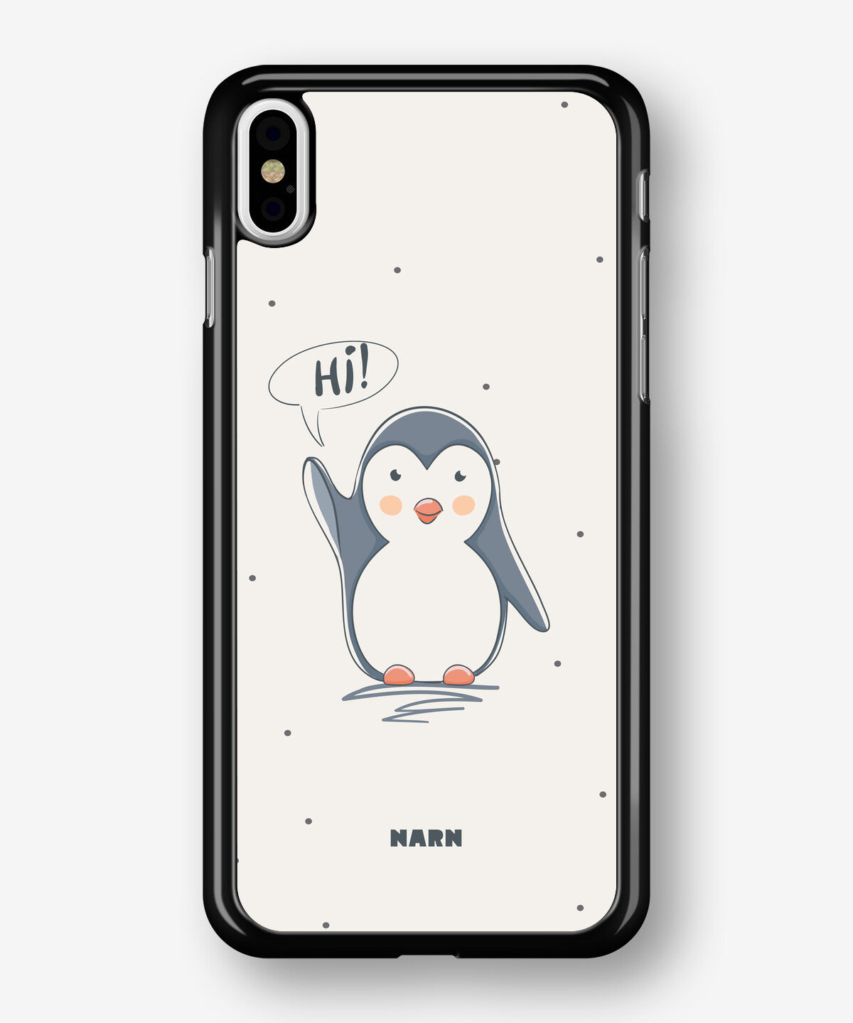 iPhone Xs Max Hard Case – Cute Penguin - View 1