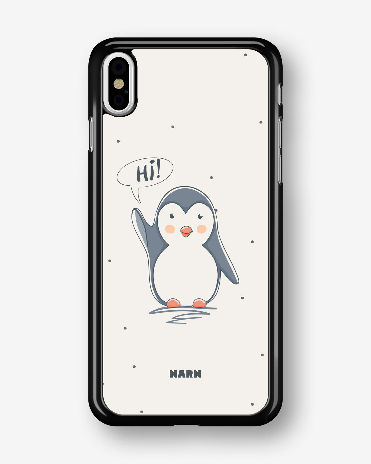 iPhone Xs Max Hard Case – Cute Penguin - View 1
