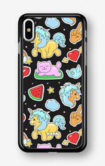 iPhone Xs Max Hard Case – Cute Stickers - View 1